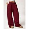 IHUASU Women's Fashion Casual Solid Color Print Pants & Capris