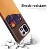 For OnePlus 15 5G Case PU Leather Cloth Texture Hard PC Phone Cover with Card Holder
