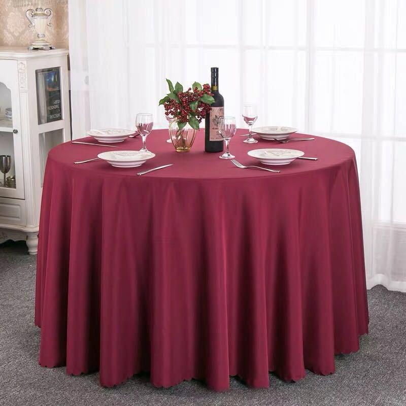 Circular Restaurant Tablecloths Hotel Banquet Tablecloths Suitable for Families Wedding Parties Easy To Maintain Heat-resistant