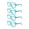 TUREZING Presbyopia Eyeglasses Ornamental Diopter Eyeglasses for Ladies and Gentlemen Square Shaped Super Lightweight Flexible Spring Hinge