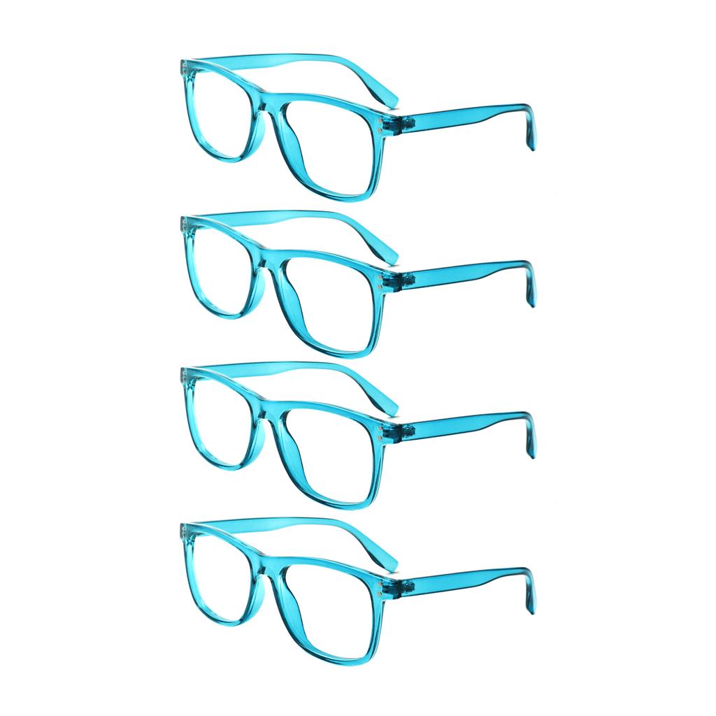 TUREZING Presbyopia Eyeglasses Ornamental Diopter Eyeglasses for Ladies and Gentlemen Square Shaped Super Lightweight Flexible Spring Hinge