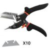 Forbici Taglia Angoli Multi-Angolo Taglio Angolare 45-135 Gradi Taglierino per Angoli Battiscopa Condotti Elettrici Con Lame di Ricambio e Chiave Inglese