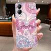 Phone Case For Vivo Y17s 4G / Y28 5G Butterfly Bow Protective Thin Casing VivoY17s Y 17S 4G Transparent Soft Silicone TPU Cover