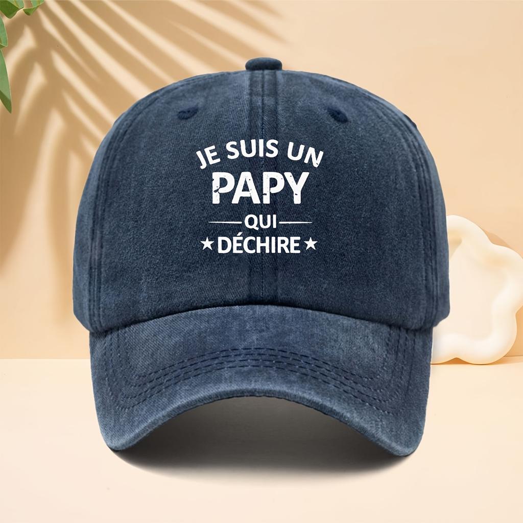 Baseball Cap Trendy Old Denim Peaked Trucker Hat