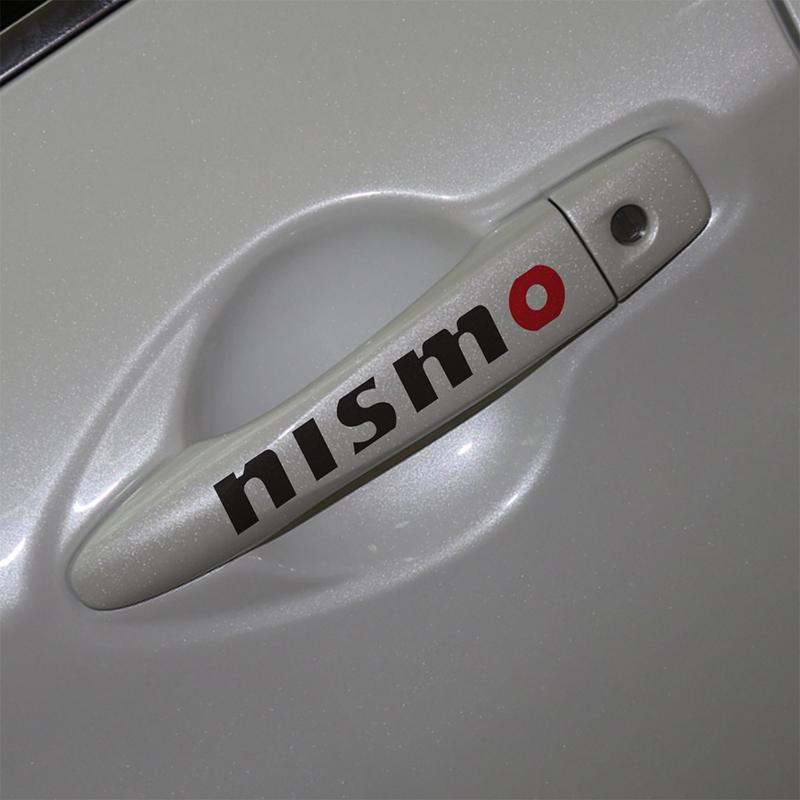 N\A Car styling Chrome For Car Accessories juke qashqai j11 10 x-trail note tiida nismo Car Styling Car-Styling car door lock cover Auto Emblems Case Door Handle Chrome Color : JUKE Black