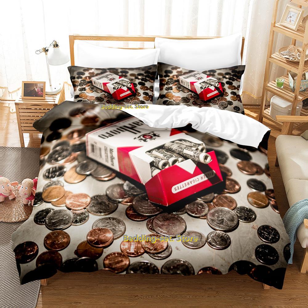 New Money Bedding Set Single Twin Full Queen King Size Bed Set Adult Kid Bedroom Duvetcover Sets Anime Parure De Lit Bed