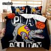 Dinosaur Bedspread Cover Sets Kids' Bed Cover Kit Full Playing Basketball Tyrannosaurus Animal Double Size Queen Dimension King Size Long-lasting