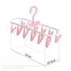 2024 New Collapsible Clothes Drying Rack Travel Shirt Socks Hangers with Clips Foldable Pants Clothes Hangers Closet Organizer