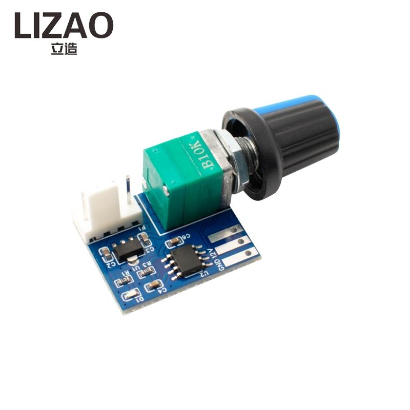 12V PWM Fan Speed Controller, 4-Wire Manual Governor with Temperature Control & Stop Switch for PC CPU Coolers