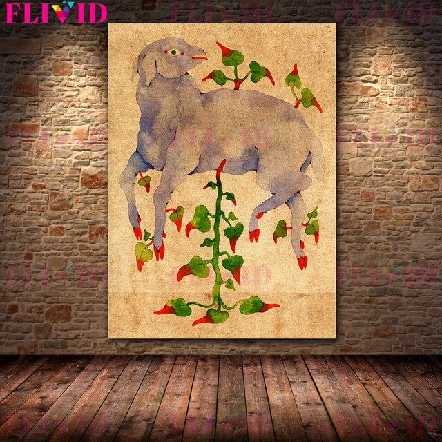 Mysterious Creatures Of Mythology Vintage Wall Art Canvas Painting The Legendary Magical Creatures Art Poster Print Home Decor No Frame