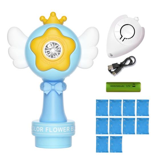 Sunflower Car Bubble Machine Rechargeable Automatic Bubble Blower Remote-controlled Bubble Maker with LED Lights for Weddings Parties