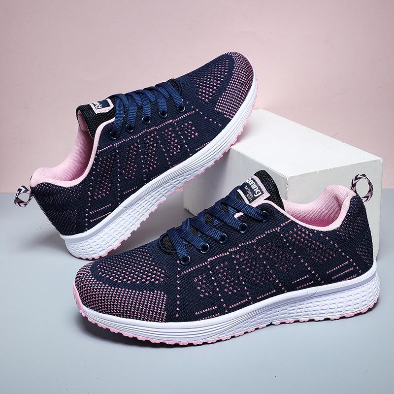 

Plus size fly knitted lightweight women s shoes, white shoes, couple casual shoes, lightweight, breathable mesh sneakers 44