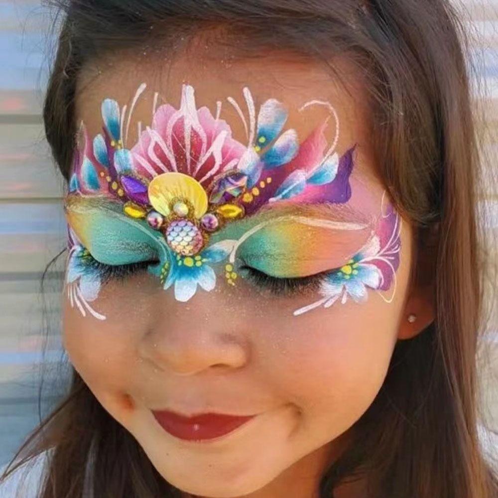 DIY Face Body Rhinestone Stickers Colorful Children Gem Stickers Forehead Tattoo Stickers  Kids