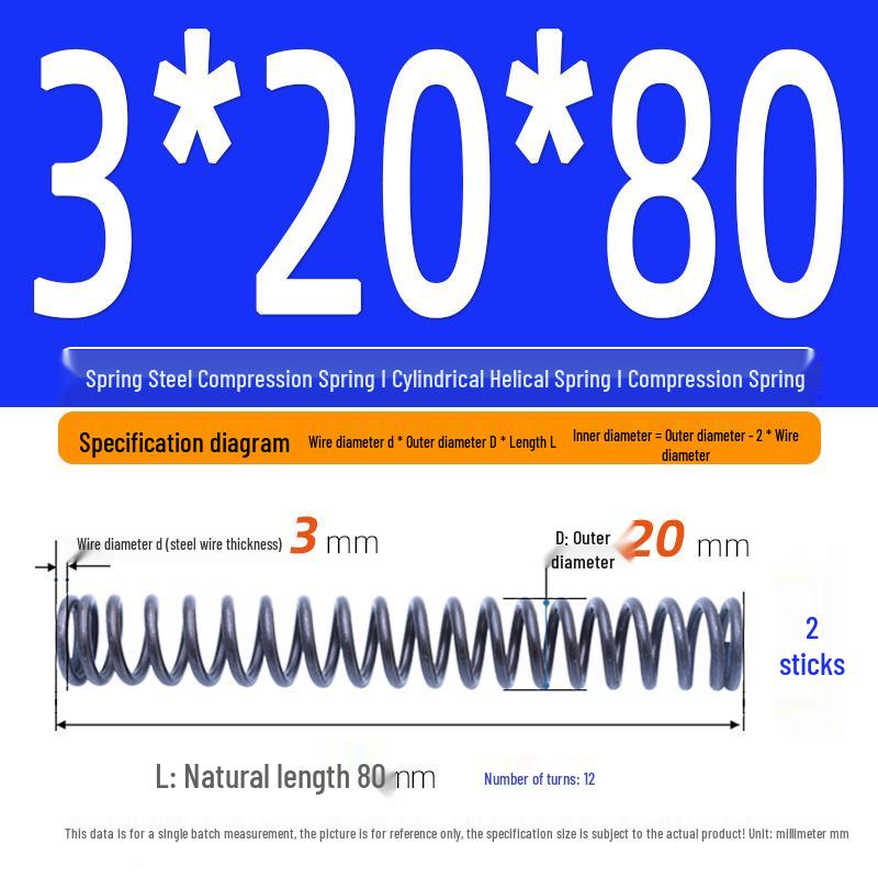 Compression Spring Y-Type Shock Absorbing Coil 3*16/17/18/19/20