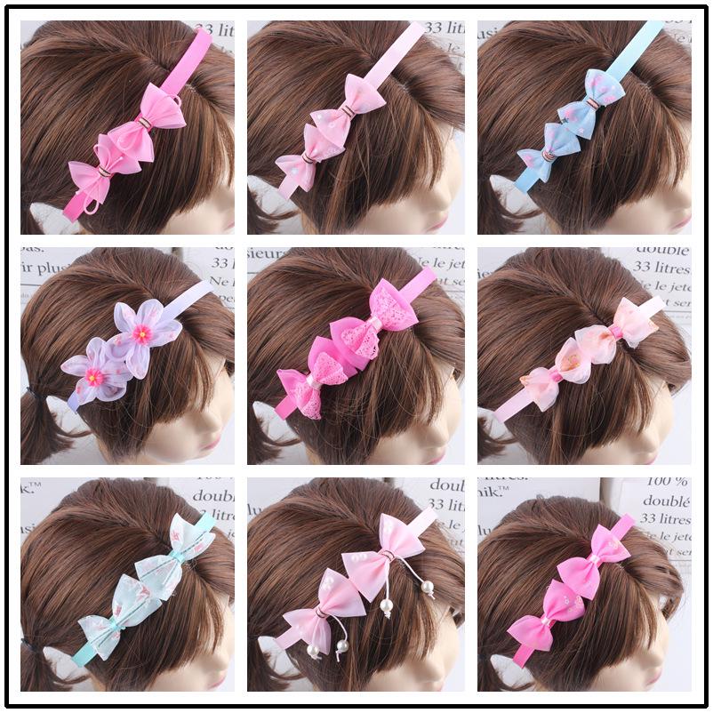 Korean Style Transparent Bow Headband for Children - Cartoon Hair Accessories for Girls