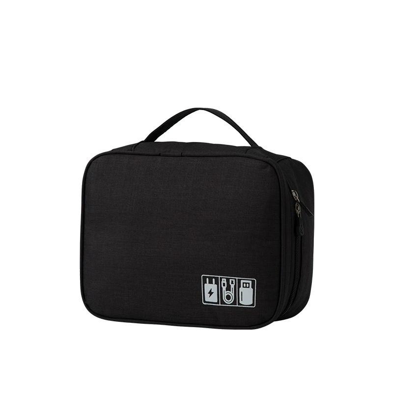 Portable Waterproof Travel Electronic Organizer Storage Bag Case for USB Cable Charger Plug Small Accessories Gadget EVA Pouch