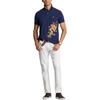 Polo Ralph Lauren SS24 Dragon Pattern Embroidered Slim Fit Casual Short Sleeve Polo Shirt Men Polo Shirts Deep-Cobalt-Blue MNPOKNI1N822584-400