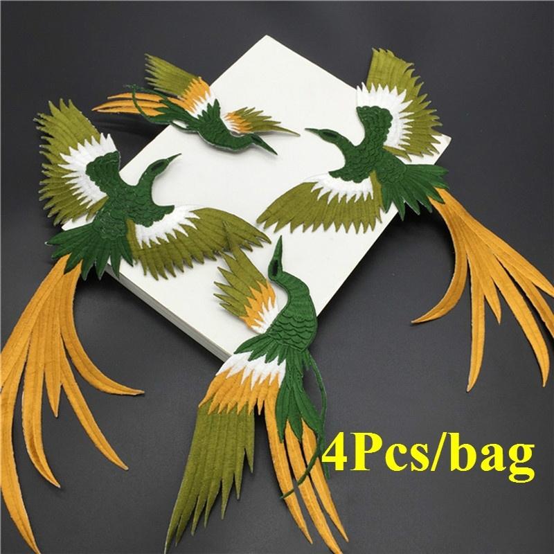 

1 комплект/4 шт. новый утюг Феникс или пришивные нашивки для одежды, аппликация, вышивка, аксессуары «сделай сам», Cr