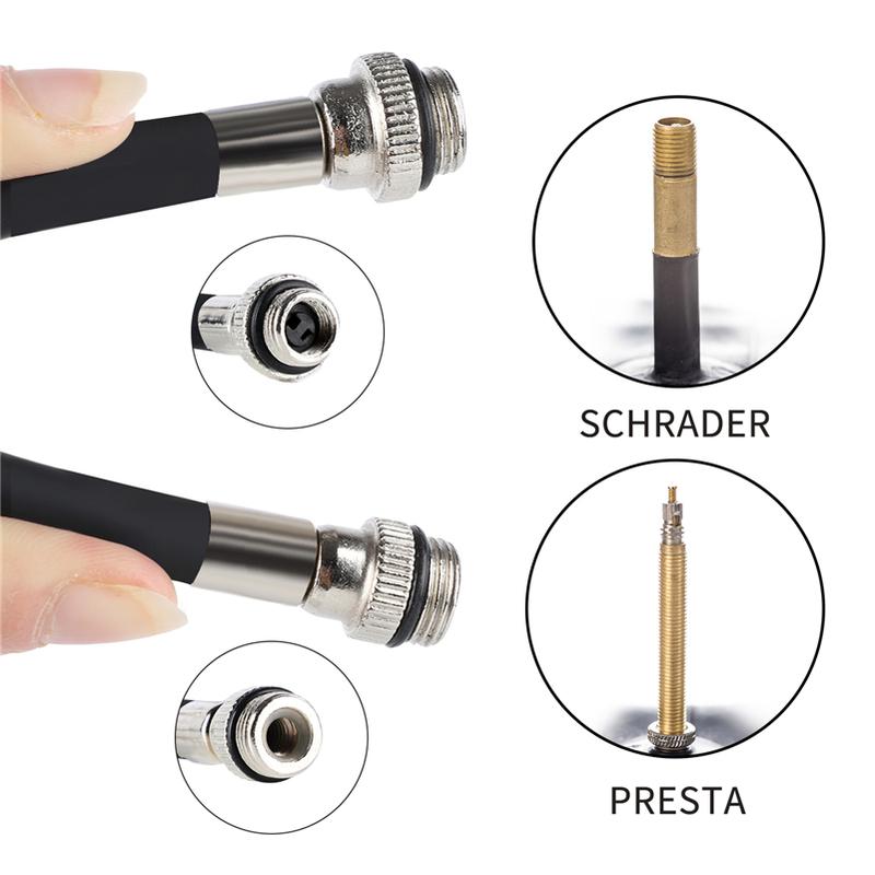 WEST BIKING 100Psi Mini Fahrradpumpe Aluminiumlegierung Fahrrad Hand Luftpumpe Reifenfüller Schrader Presta Ventil MTB Rennrad Pumpe