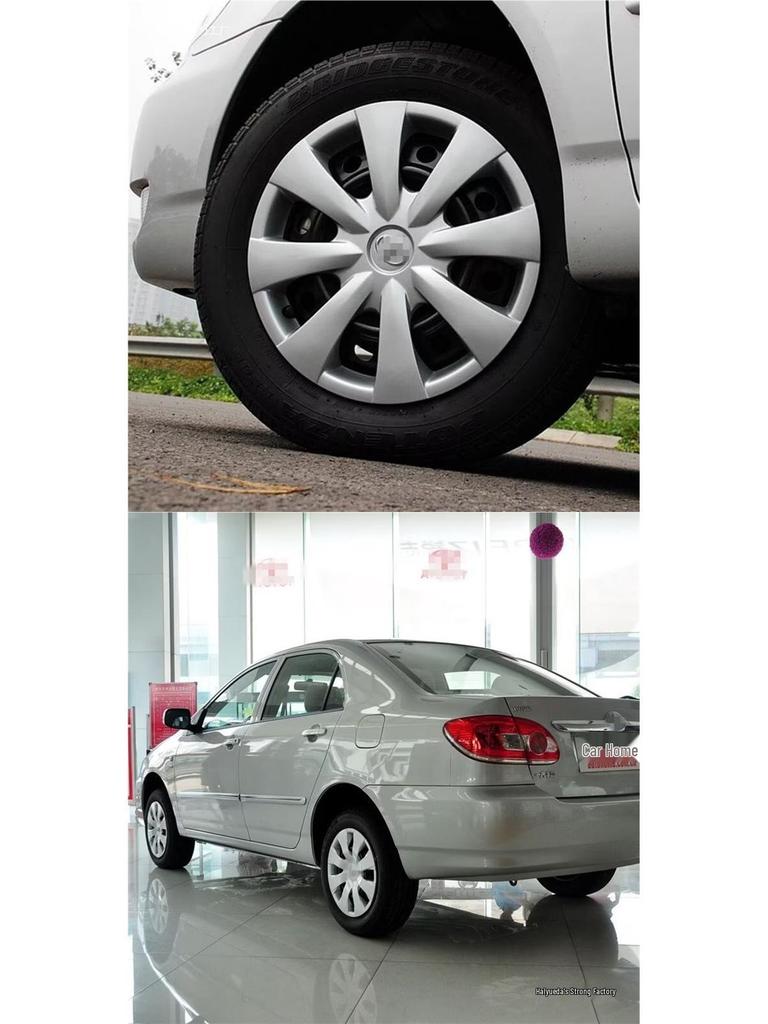 Passt für neue und alte Toyota Corolla: 15-Zoll Stahl-, Kunststoff-Rad- und Reifenabdeckungen.