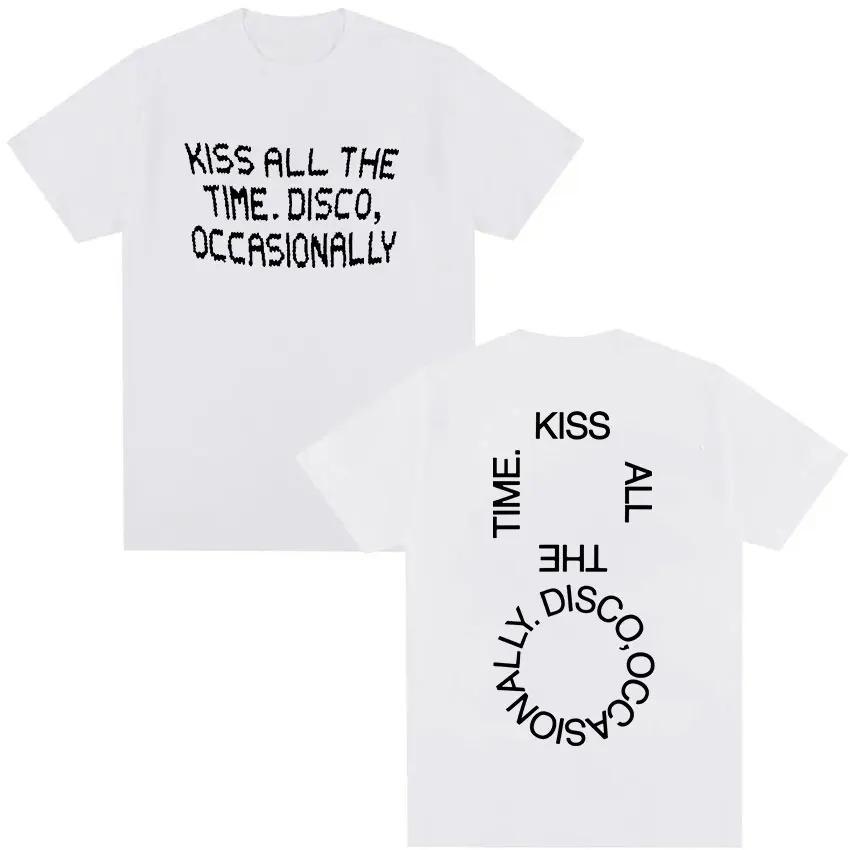 Harry Styles Kiss All the Time Disco Occasionally 2026 Tour Graphic TShirt Unisex Crew Neck Fashion Cotton Short Sleeve TShirt