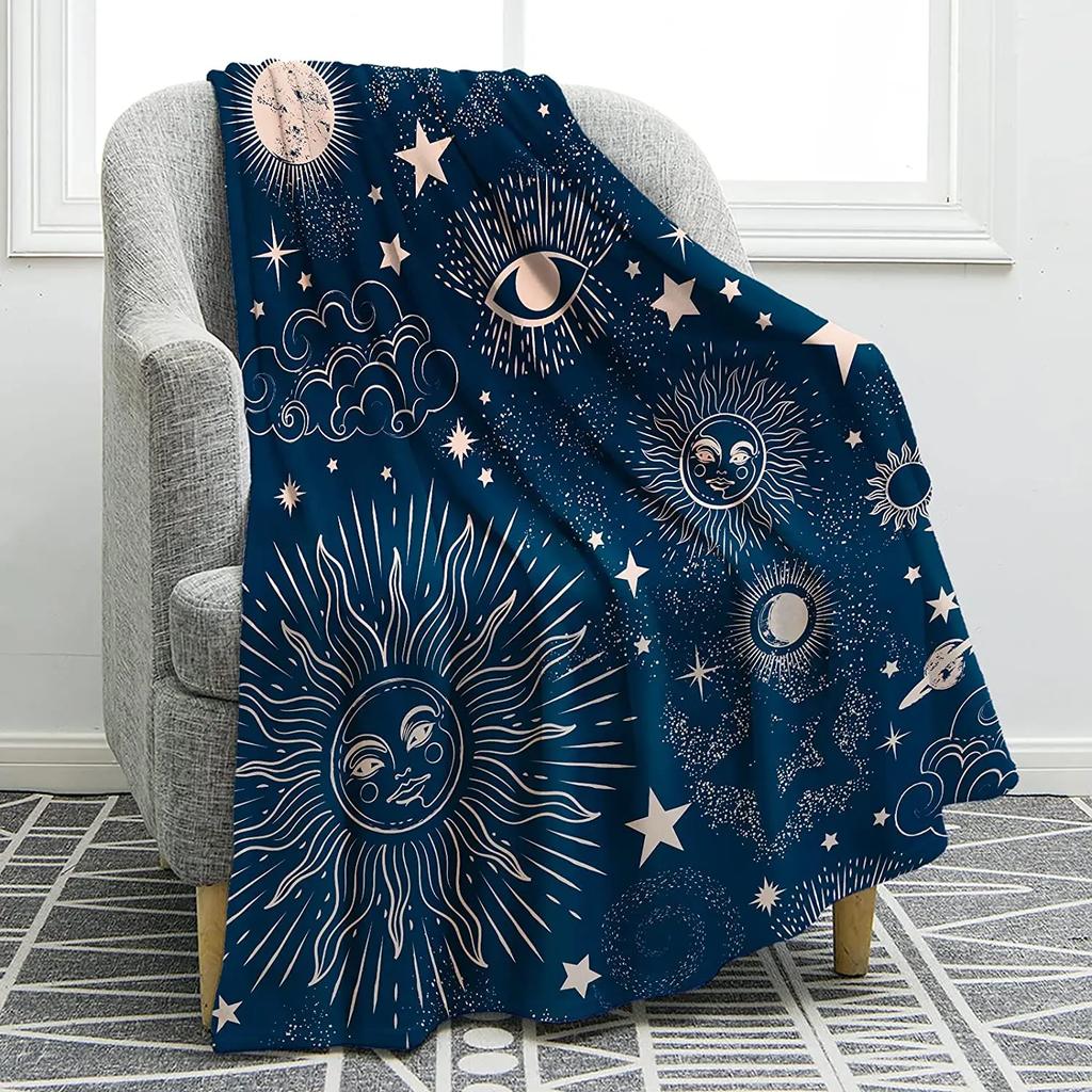 Galaxy Blanket Outer Space Starry Sky Flannel Throw Blanket for Bed Sofa Couch Warm Soft for Boys Girls  Birthday Festival Gift