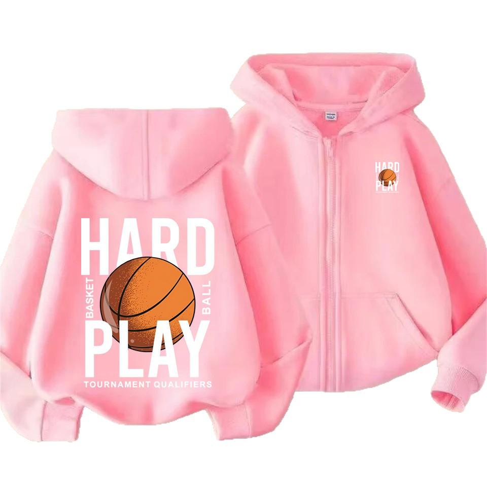 Herbst/Winter Plus Samt Kapuzen-Reißverschluss-Sweatshirt für Erwachsene und Kinder - Unisex Mode Print