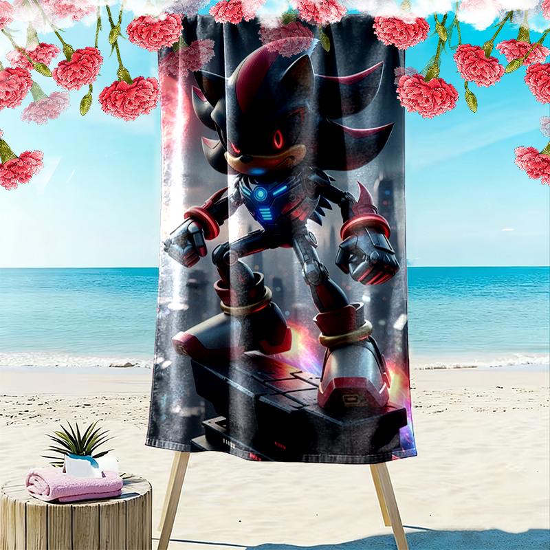 SONIC Beach Towel Perfect for Travel, Outdoor Activities, Swimming, Camping, Hiking