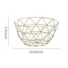Multi-Size Iron Fruit Basket Durable Metal Wire Storage Bowl for Eggs Snacks Bread Dining Table Indoor Cosmetics Storage Basket