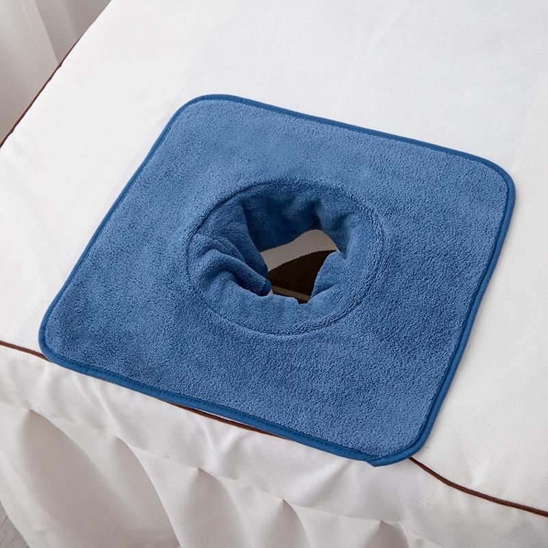 Thickened Beauty Salon Face Hole Towel for Massage Bed Headrest