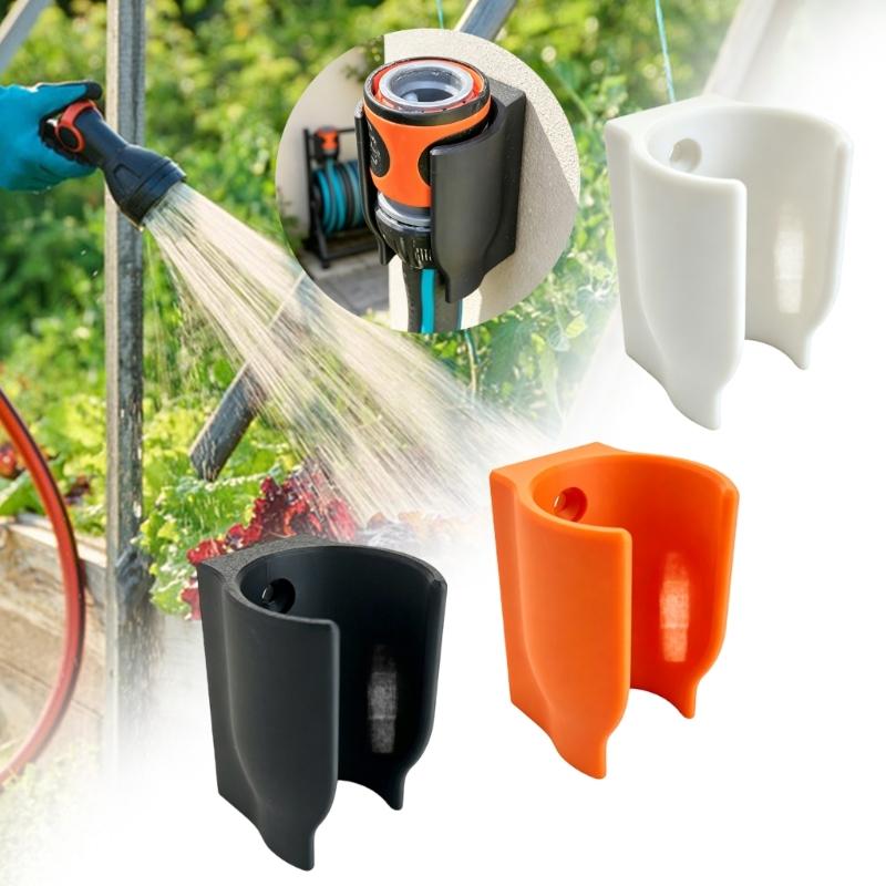 Balcony Hose Holder for Wall Storage In Garage and Wash Space with Wide Curved ABS Bracket for Coiled Hose Rest