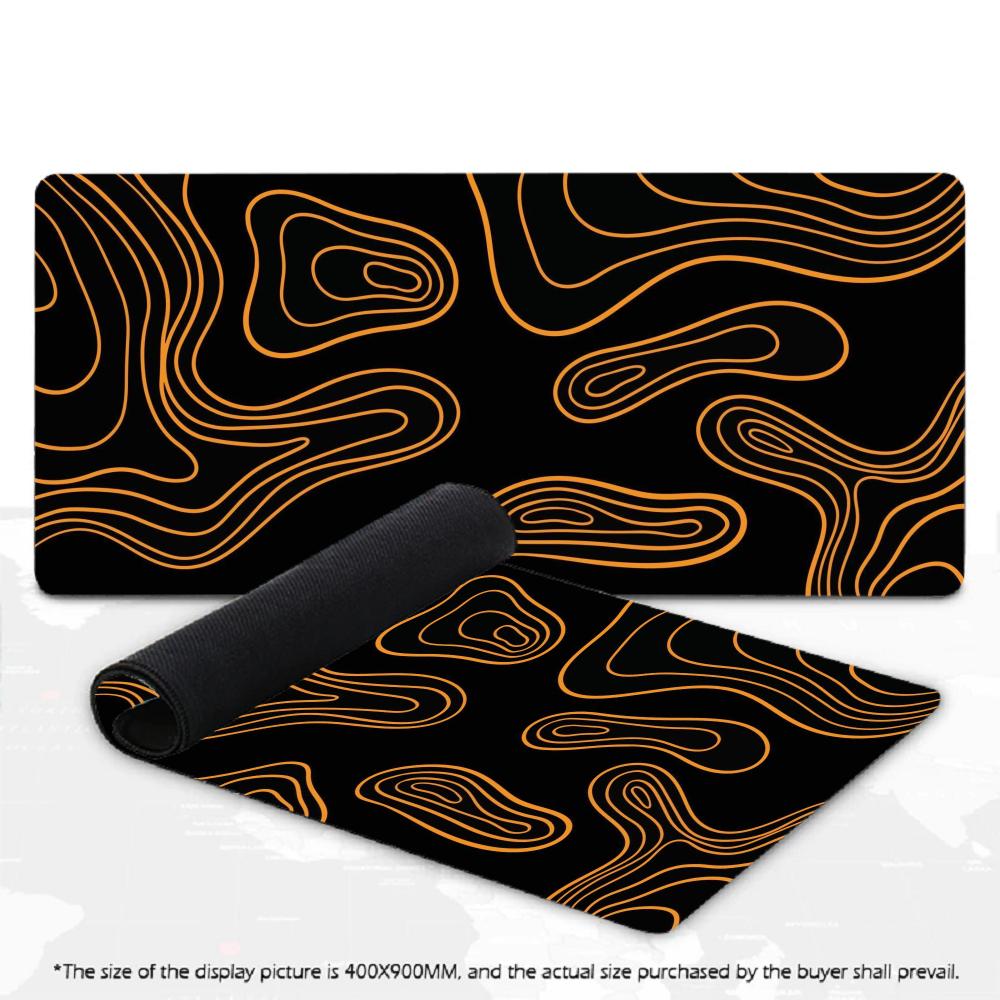 Large Dark Cosmic Star Pattern Mousepad XXL Abstract Galaxy Line Deskmat Non‑Slip Rubber Game Mouse Mats Gaming Accessories