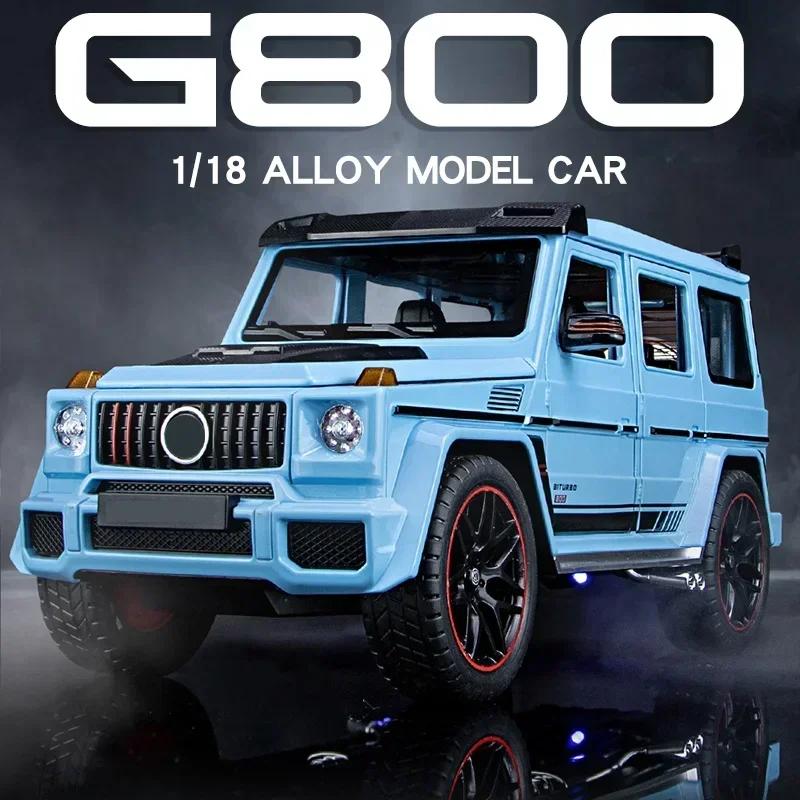 1/18 Großes G800 SUV Geländewagen Legierung Modellauto Sprühbares Spielzeugauto Diecast Fahrzeugmodell Spielzeug Sound Licht Auto Geburtstagsgeschenk Für Kinder