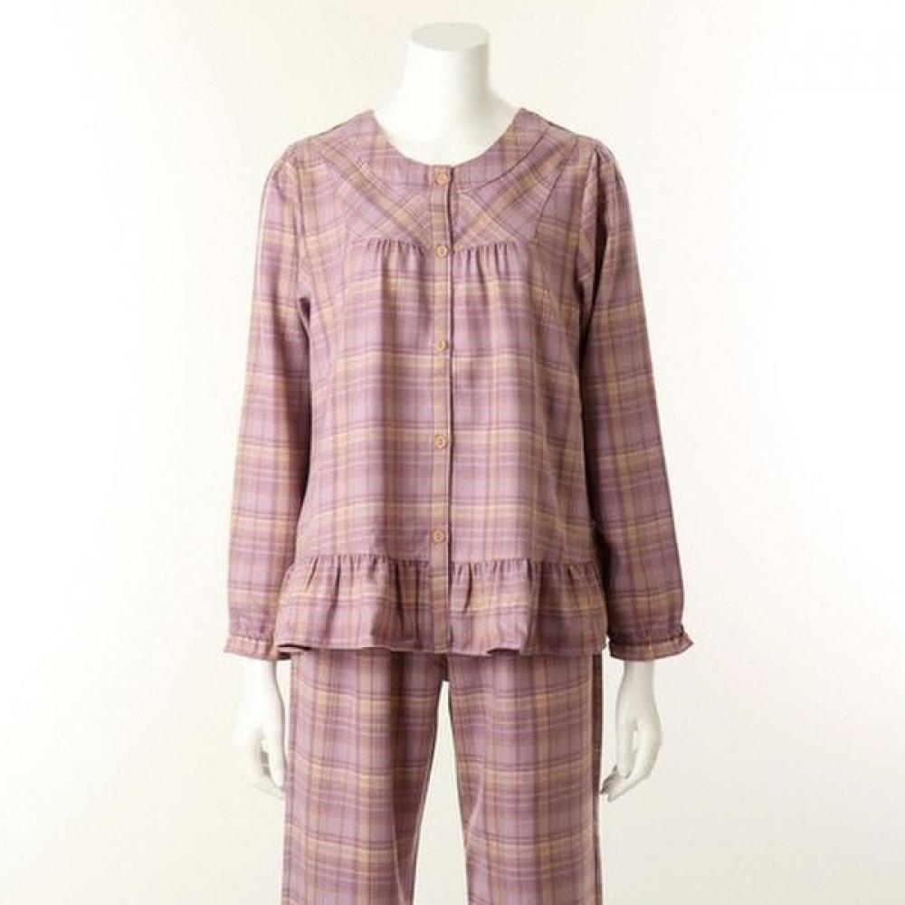 Venus Warm Fleece Check Pajamas Couple Set Vpa4555m Vpa4555w