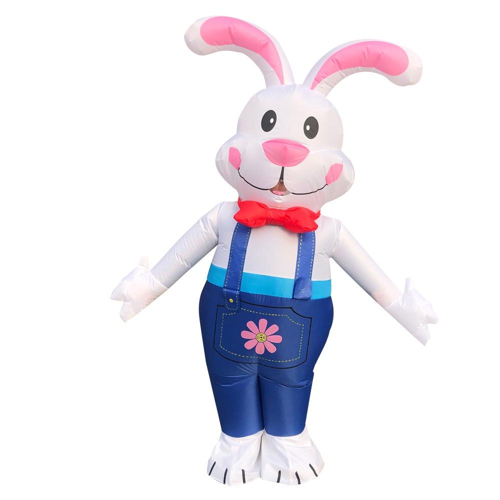 Easter Inflatable Rabbit Costume For Creative Halloween Stage Performance And Funny Cosplay Adult Size