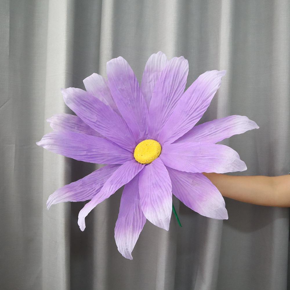 Non-woven Artificial Daisy Giant Fake Flowers  Wedding Party Background Wall Decoration