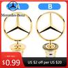Hot Car Sticker 1Pcs 44mm 3D Zinc Alloy Car Front Hood Emblem for Mercedes Benz W204 W210 W220 W212 C180 C200 Car Accessories Bo