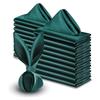 1PC Napkin Cloth Satin Face Mouth Cloth Lock Edge Solid Color Restaurant Hotel Square Wedding Decoration