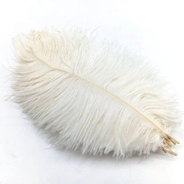 10Pcs Ostrich Feathers Decorative Vase Pluma Wedding Table Centerpieces Carnival Accessories DIY Creative Leisure Craft Supplies