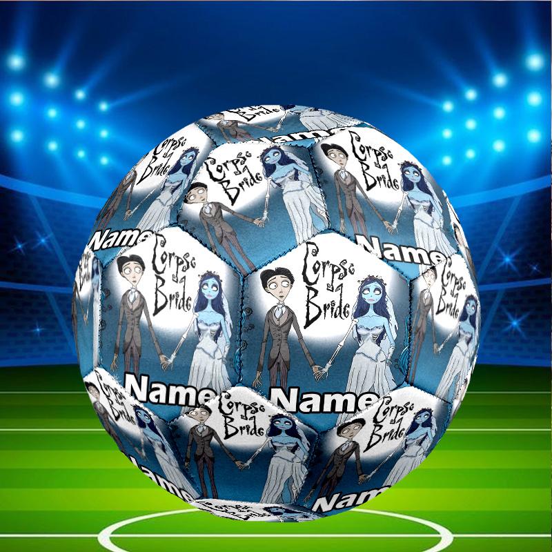 Custom Name Personalized Corpse Bride Print Size 5 Soccer Ball Training & Match Football, for Team, Kicking, Gift for Football