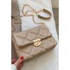 Women's Quilted Patterned Chain Strap Shoulder Bag