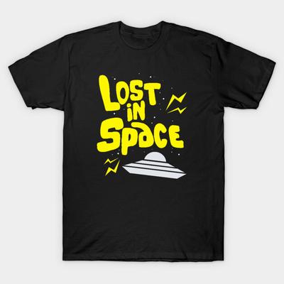 Asian Size Cotton Unisex Tshirt Print T-shirt Lost In Space Retro Ufo T-shirt No-Cut Print Regular Fit