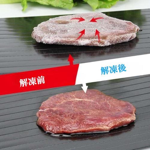 Ziifun Popular Thawing Plate, Rapid Thawing Plate for Meat, Compatible with Frozen Foods, Natural Thawing, Rapid Thawing, Home Use, Thawing Cutting Bo