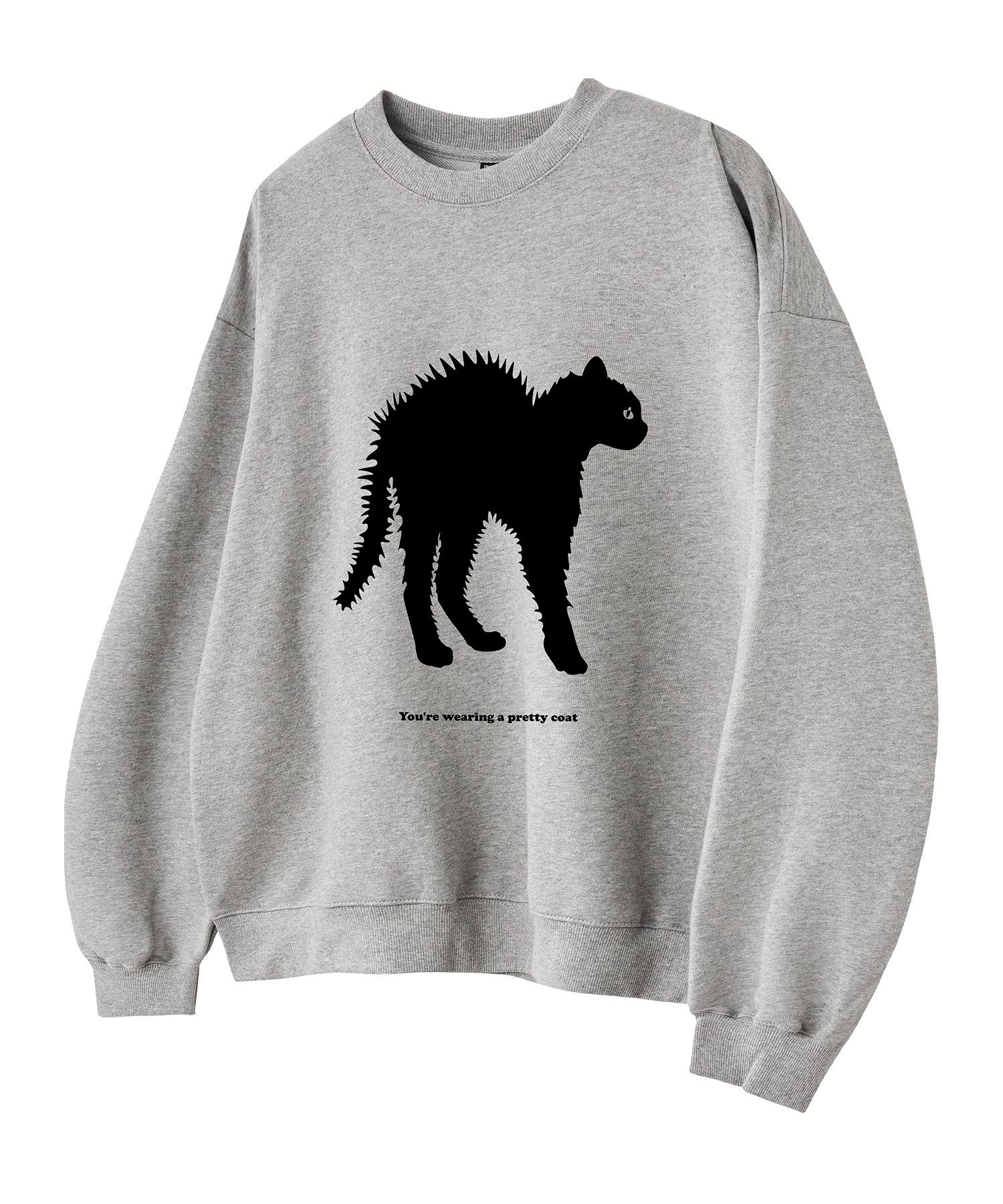 Серый оверсайз свитшот Elimeno El Nero Gray_Fleece/1
