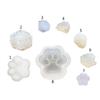 DIY Crafts Fragrance Plaster Polymer Clay UV Epoxy Silicone Mould Quicksand Flash Drilling Cats Paw Keychain Resin Mold