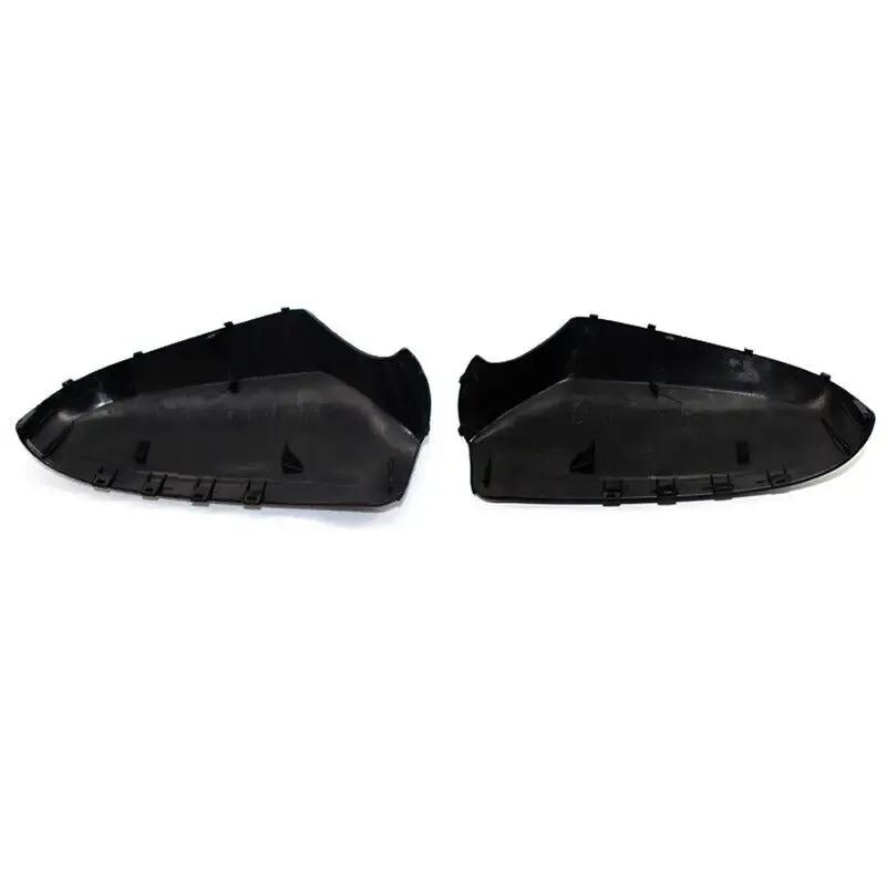 Voor Opel Vauxhall Astra H 2004-2009 Auto Achteruitkijk Vervanging Zijspiegel Cover Vleugelkap Buitenkant Deur Behuizing Sierlijst Glanzend Zwart Auto