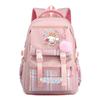 Cinnamoroll Kids School Backpack Boys Girls Large Capacity 20-35L Nylon Dual Strap Bag With Arc Shoulder Straps