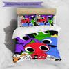 3pcs Custom Name Rainbow Friends Bedding Set Duvet Cover Closure Includes 1 Duvet Cover & 2 Pillowcases for All Seasons Bedroom Decor