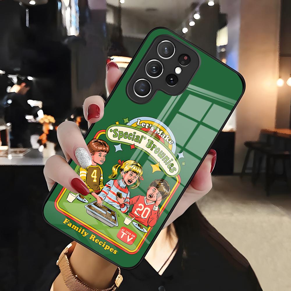 

Steven Rhodes Horror Phone Case For Samsung S26 S25 Edge Ultra 24 23 22 21 Ultra Plus Fe A55 56 15 4G 5G Glass Cover Galaxy A55 5G