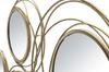 Iron Panel With Mirrors Gold Round 124.5X4X53.5 Cm